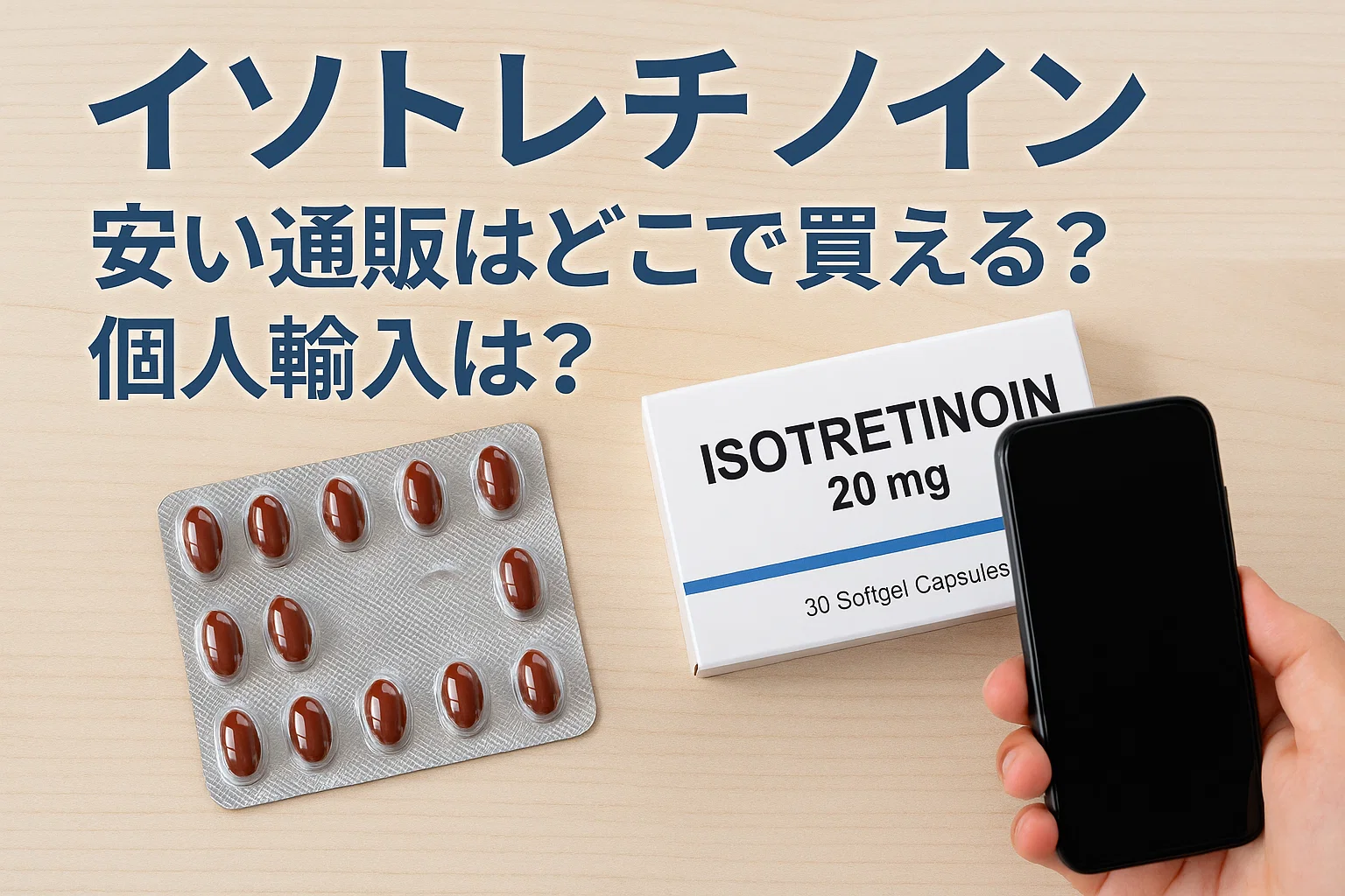 イソトレチノイン安い通販はどこで買える？個人輸入は？